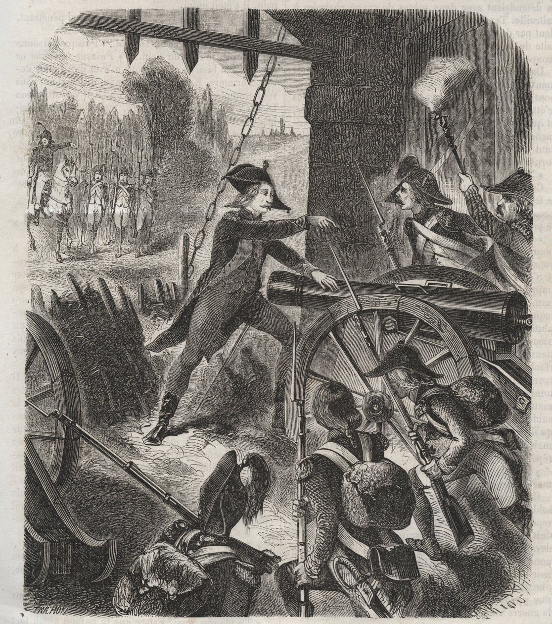 Rivoluzione inglese. Atto eroico di Desilles - Rivoluzione francese: il caso di Nancy. Il 31 agosto 1790, il marchese de Bouillé (François Claude Amour du Chariol, marchese de Bouillé) (1739-1800) lanciò una repressione contro i soldati della guarnigione d da Unknown artist