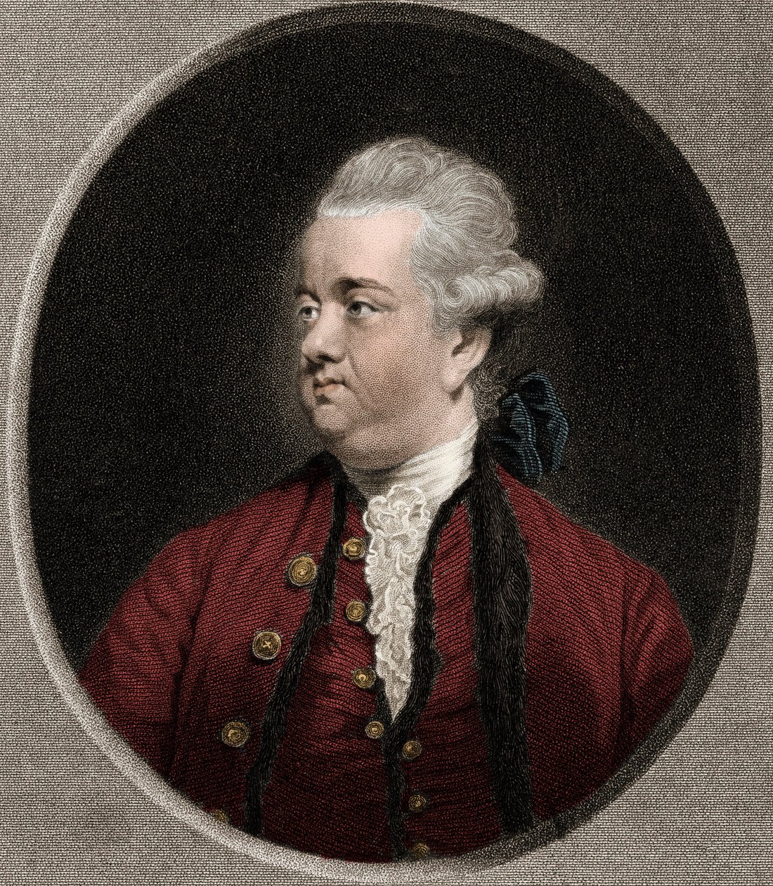 Edward Gibbon 1737-1794 - incisione - XIX secolo da Unknown artist