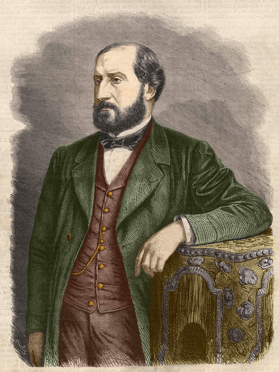 Emile Augier, drammaturgo francese (1820 - 1889) da Unknown artist