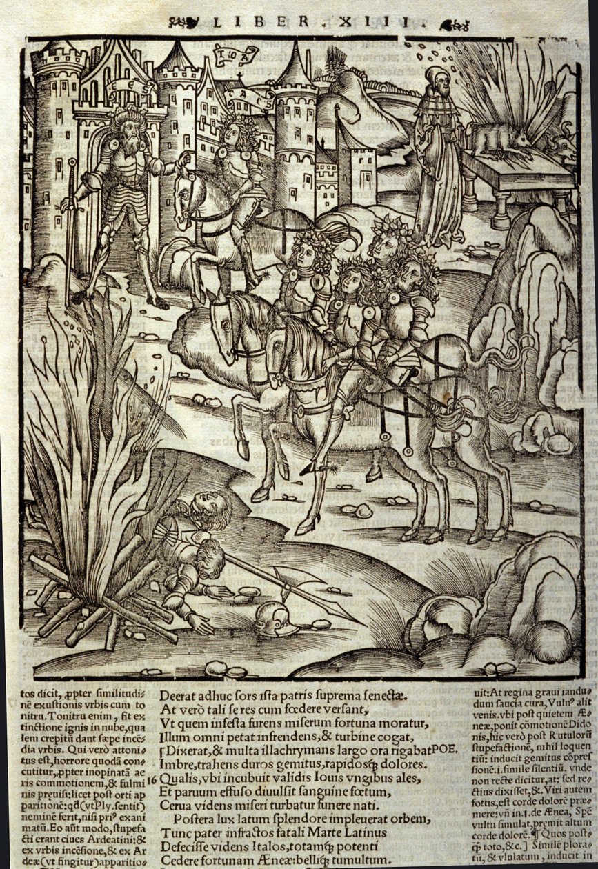 Eneide di Virgilio (70 a.C.-19 a.C.), libro XIII (supplementum), l