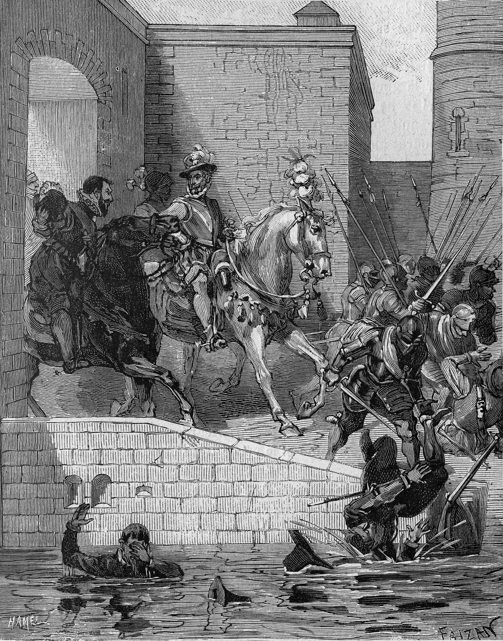 Entrata di Enrico IV (1553-1610), Re di Francia, a Parigi, 22 marzo da Unknown artist