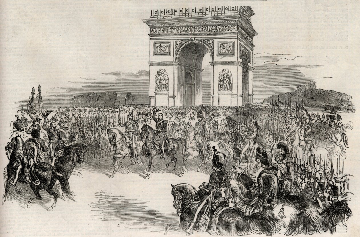 Ingresso di Napoleone III a Parigi attraverso l