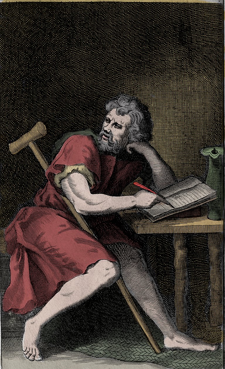 Epitteto - EPICTETUS filosofo stoico greco da Unknown artist