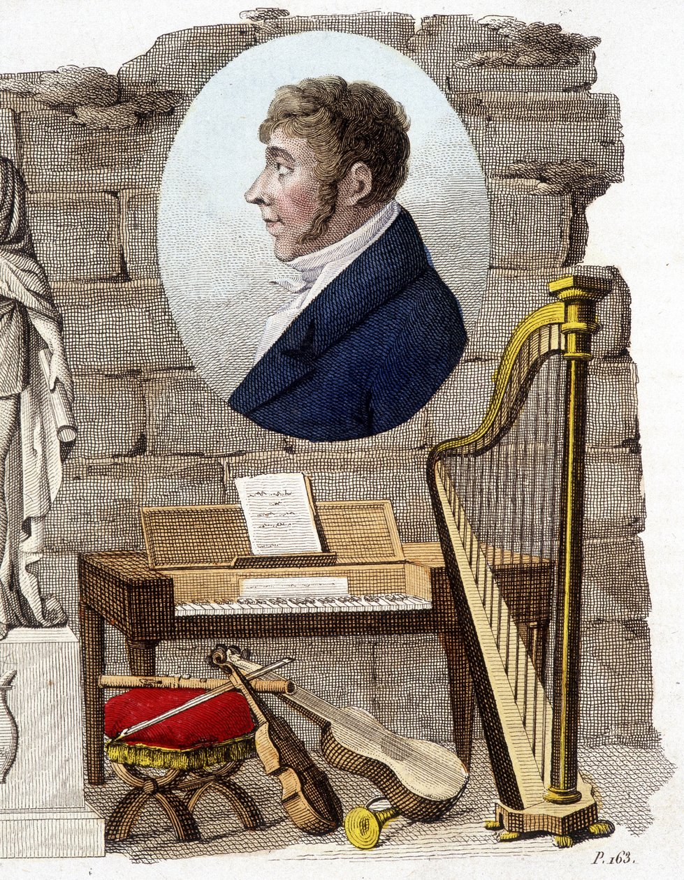 Etienne Mehul, compositore e organista francese (1763-1817) da Unknown artist