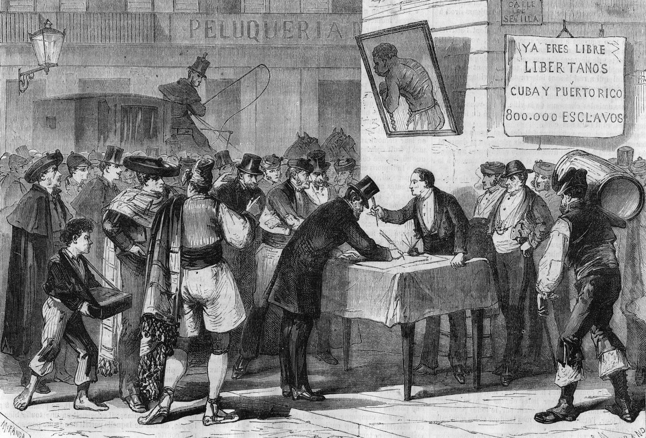 Eventi in Spagna nel 1885: sottoscrizione pubblica a Madrid per l