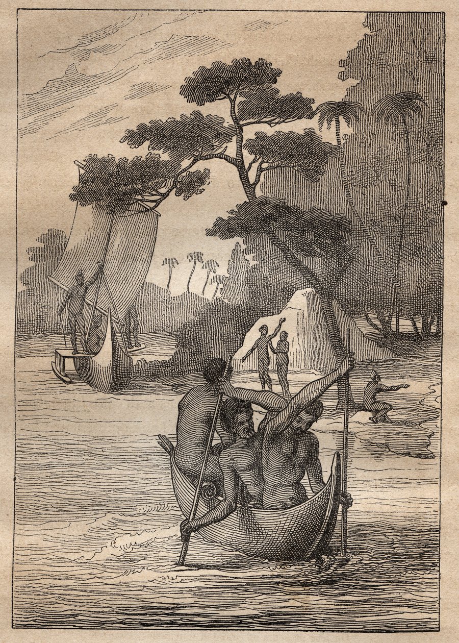 Spedizione di Nicolas Thomas Marion-Dufresne (1729-1772): canoe delle isole dell