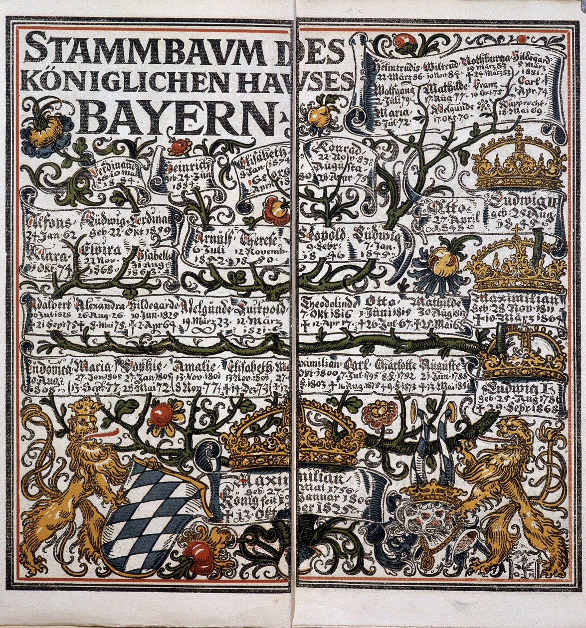 Albero genealogico - calendario da Unknown artist