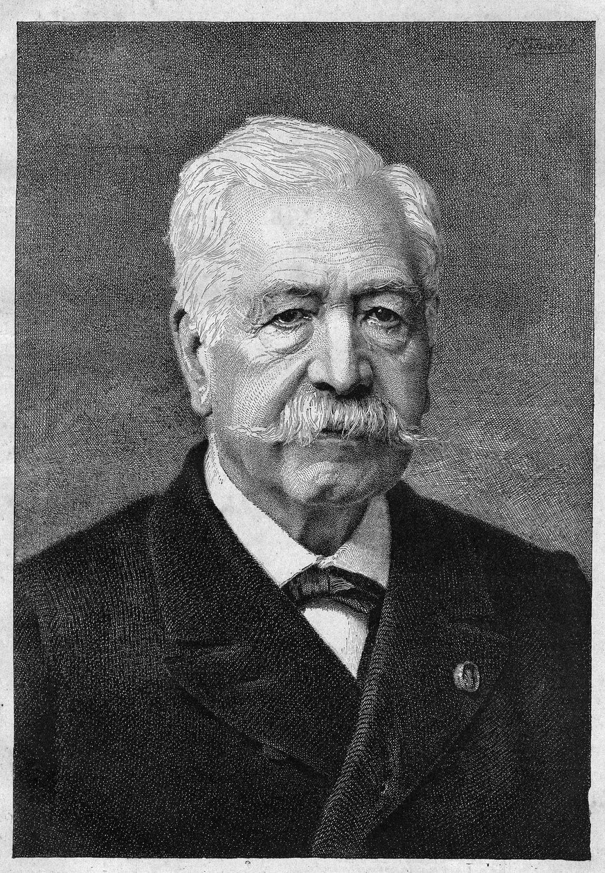 Ferdinand de Lesseps (1805-1894), diplomatico e amministratore francese da Unknown artist