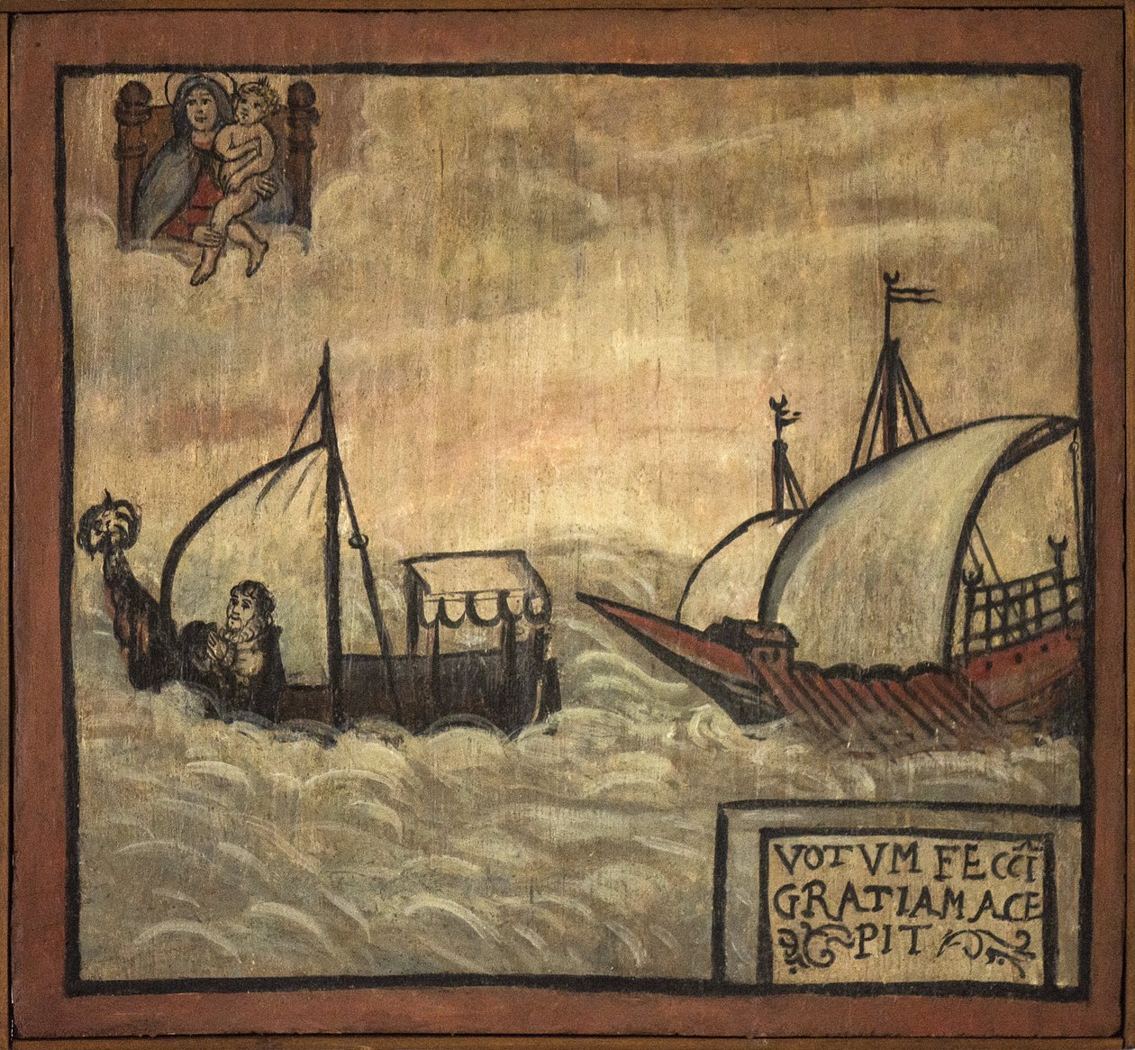 Ex voto marinaio, offerta popolare come pegno di devozione e gratitudine del marinaio sopravvissuto ai pericoli del mare proveniente dalla Chiesa del Carmine, Torre del Greco, vicino a Napoli da Unknown artist