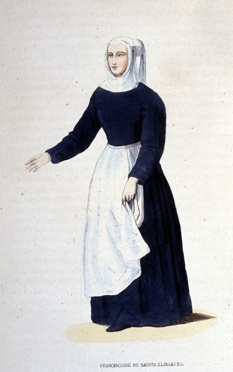 Suora francescana di Santa Elisabetta. Ordine fondato da Santa Elisabetta d
