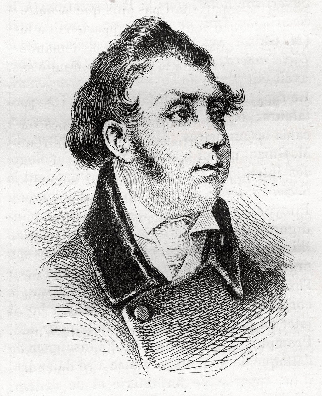 François Charles Dulong - avvocato e politico francese - 1792-1834 - incisione da Unknown artist
