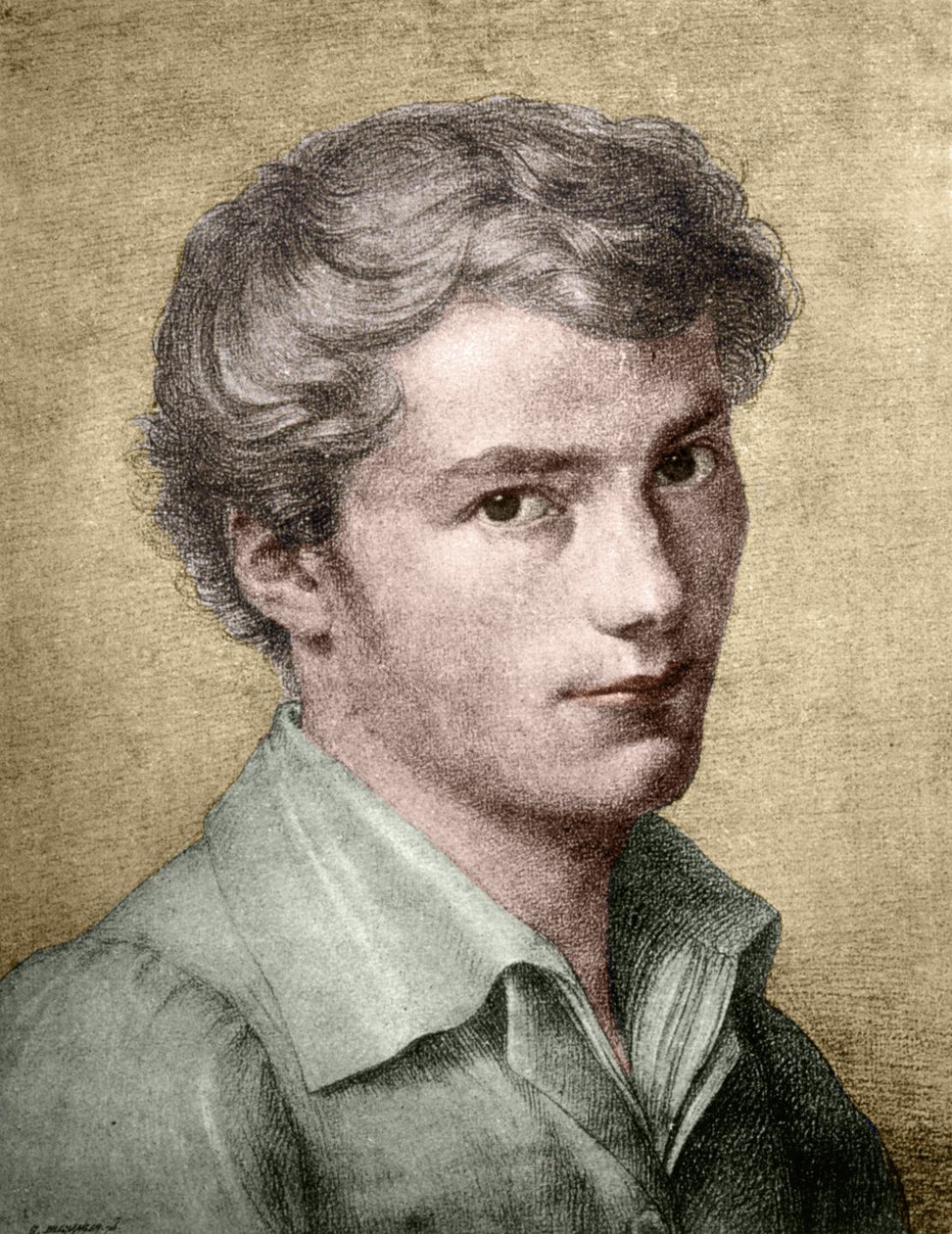 Franz Schubert giovane da Unknown artist