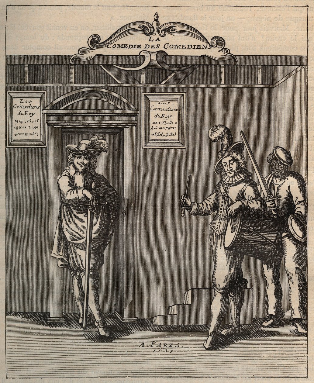 Frontespizio di "La Commedia dei Commedianti, Poema di Nuova Invenzione" di Georges de Scudery - 1635 da Unknown artist