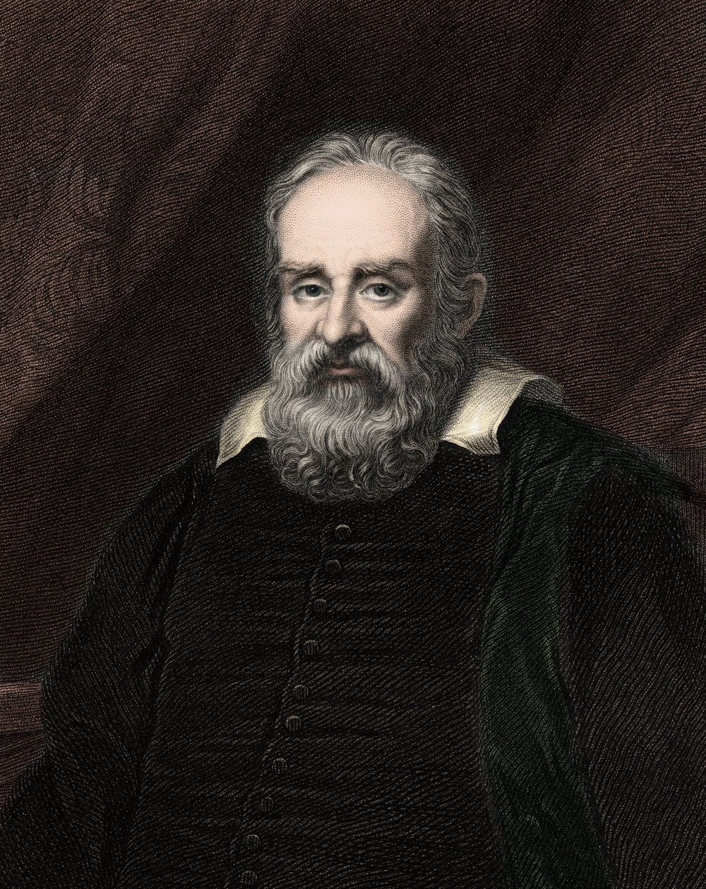 Galileo Galilei (1564-1642) - incisione - XIX secolo da Unknown artist