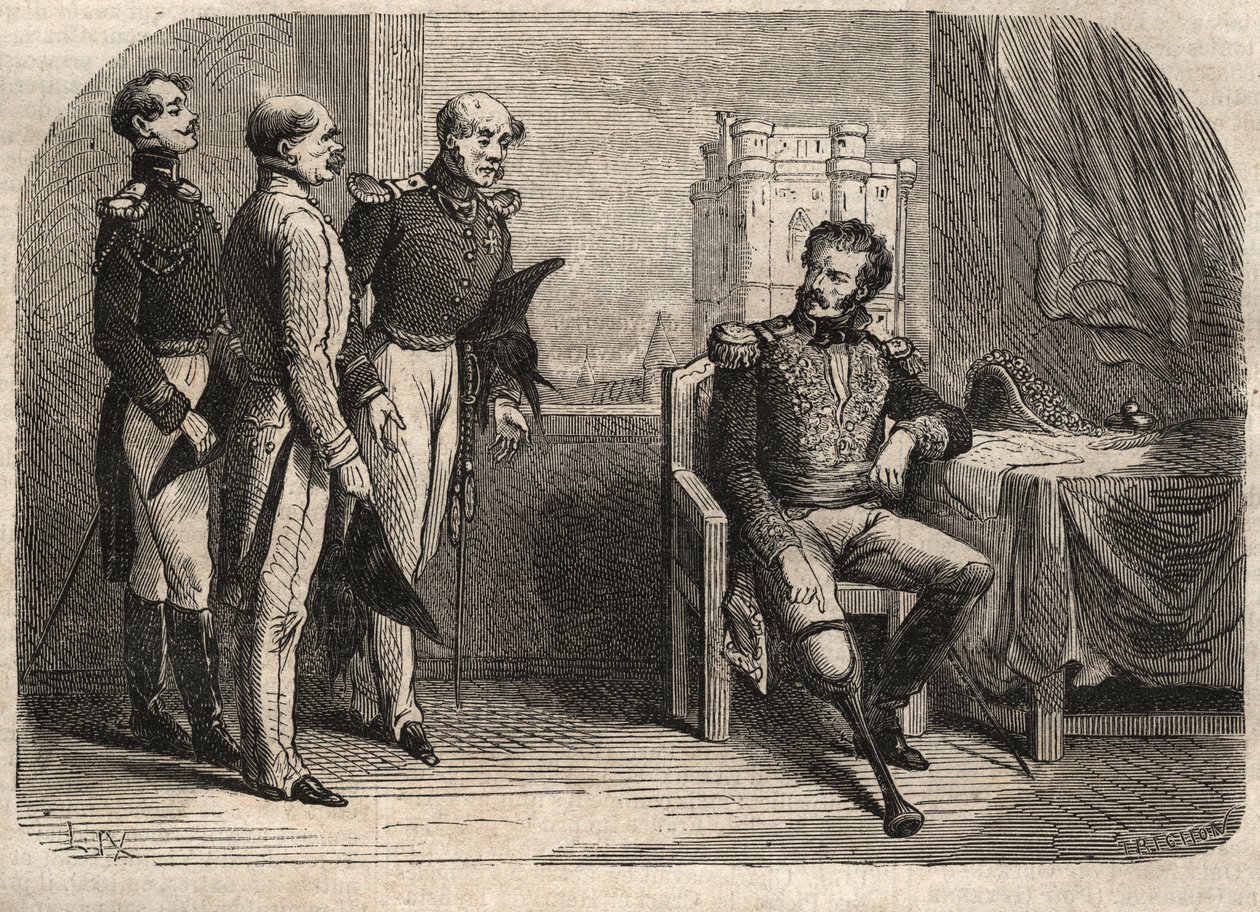 Il generale Daumesnil rifiuta di arrendersi al Castello di Vincennes, Francia da Unknown artist