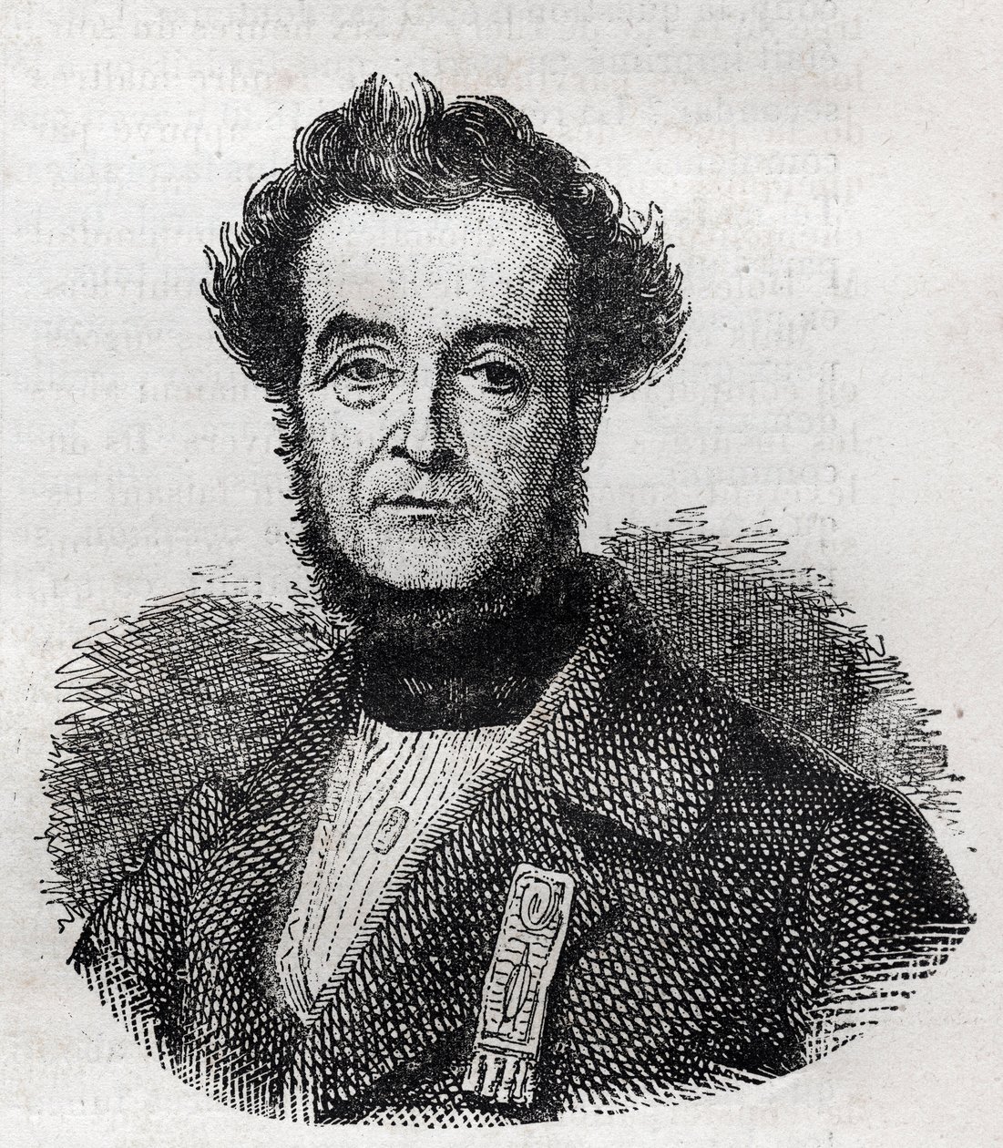 Germain Sarrut (1800-1883) scrittore e politico francese da Unknown artist