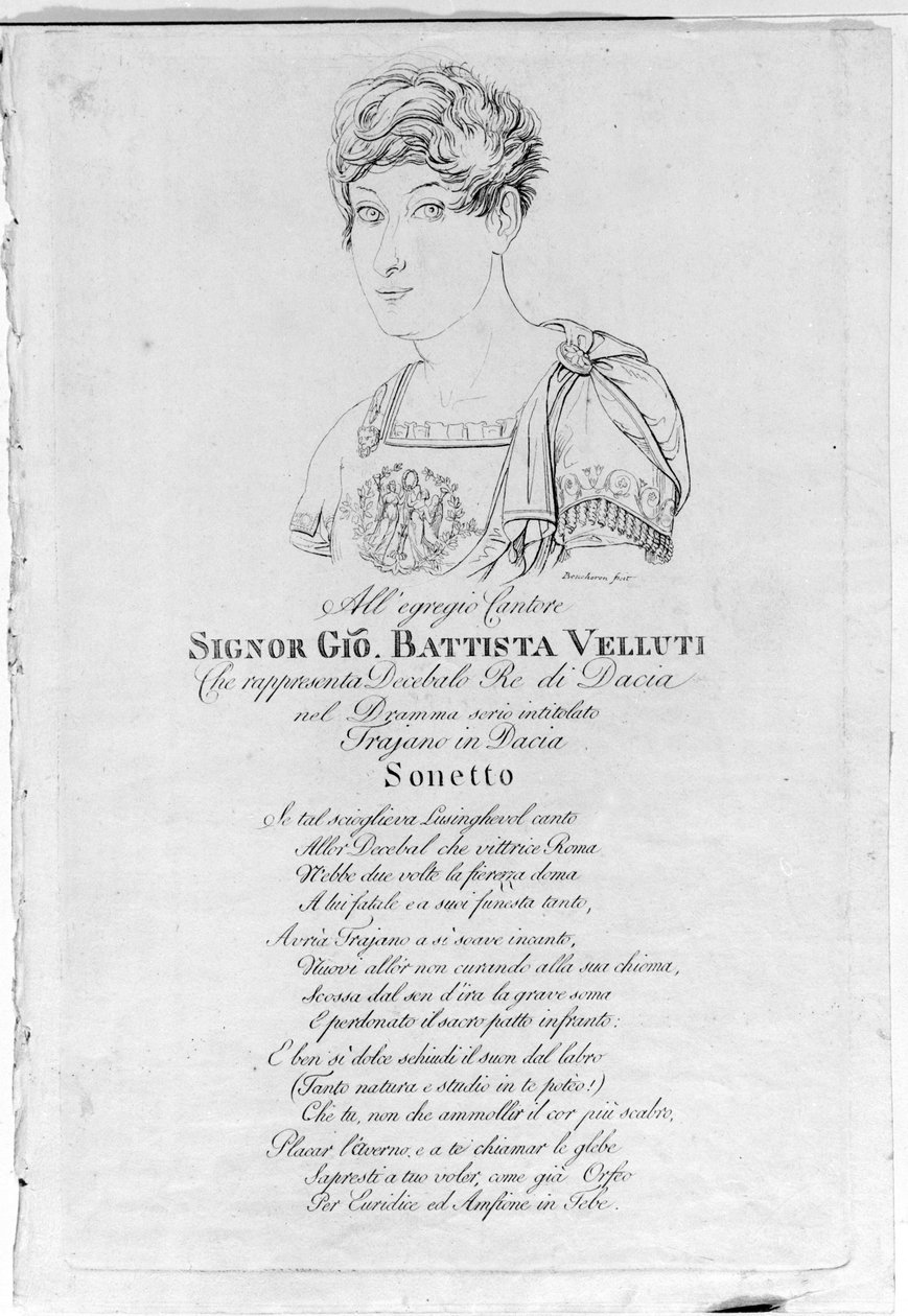 Giovanni Battista Velluti (1781-1861), ultimo castrato d