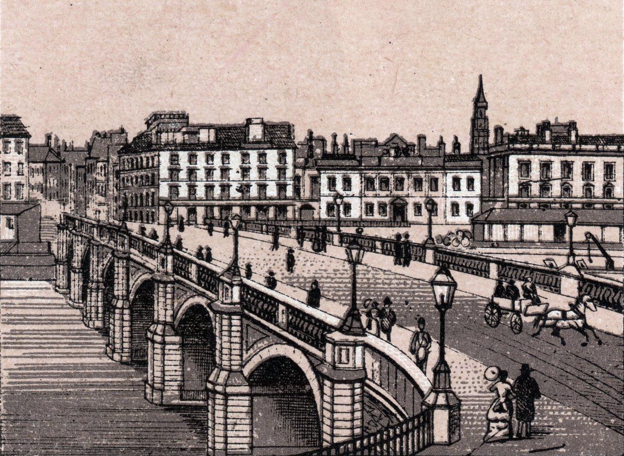 Glasgow, Scozia: vista del Ponte Broomielaw. in 