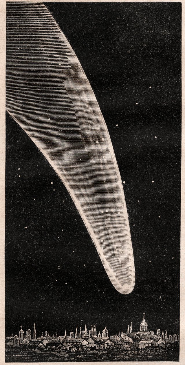 Grande Cometa del 1811 - incisione circa 1867 da Unknown artist