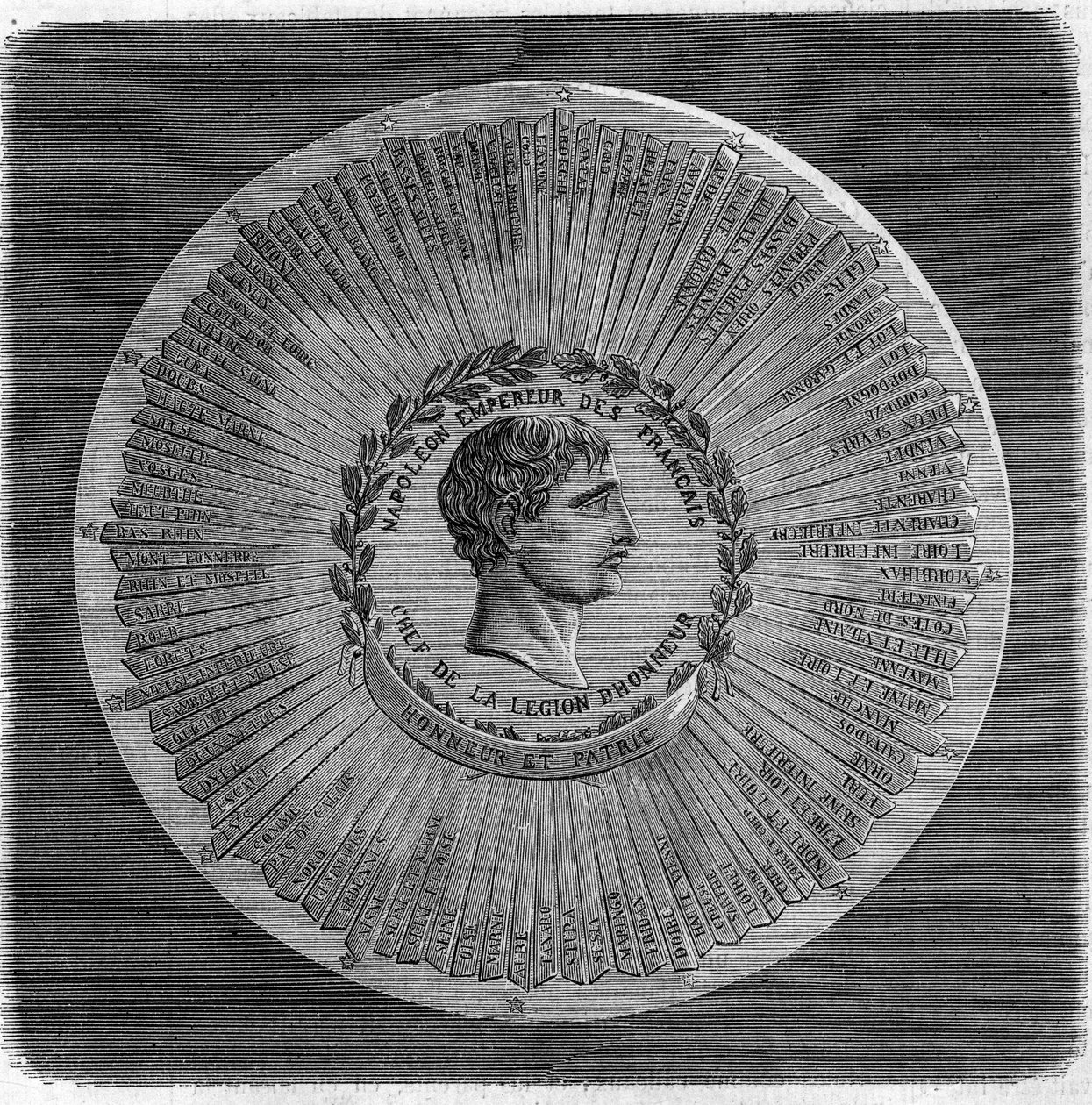 Grande sigillo di Napoleone I Bonaparte (1769-1821) nel 1804: 