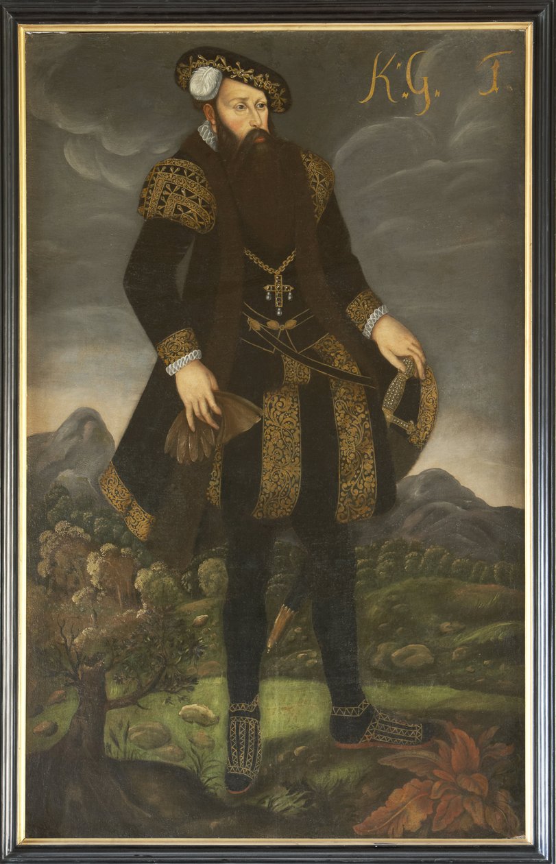 Ritratto del Re Gustavo I di Svezia da Unknown artist