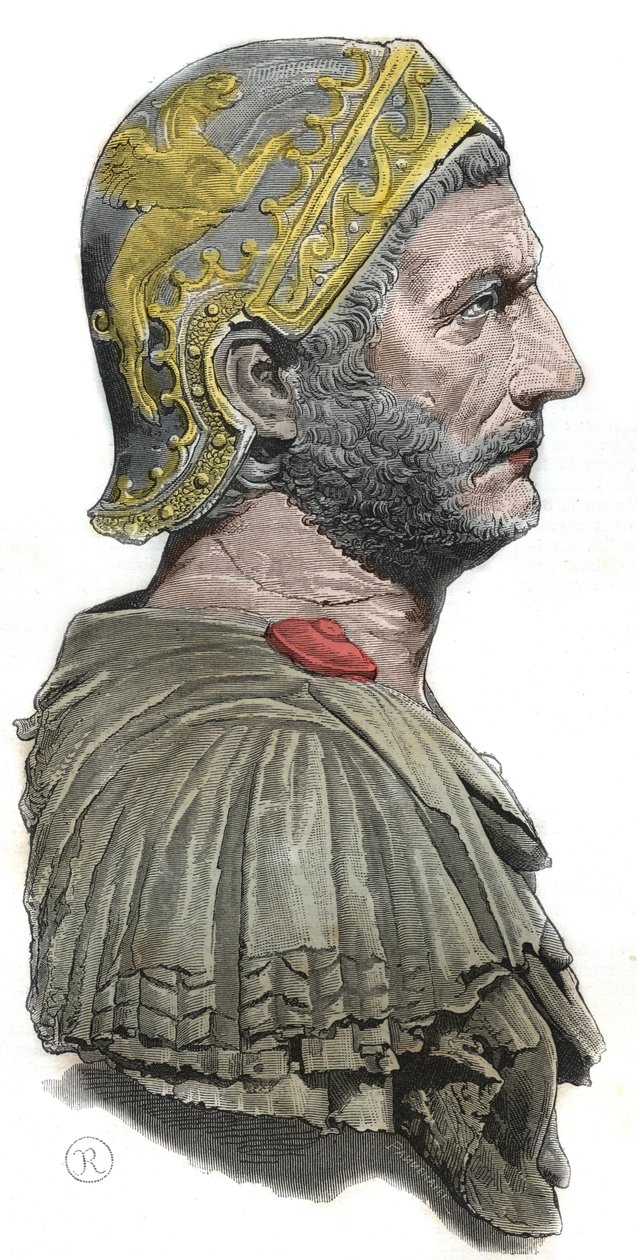 Annibale - Ritratto di Annibale o Annibale Barca (ca. 247-183 a.C.), generale e statista cartaginese da Unknown artist