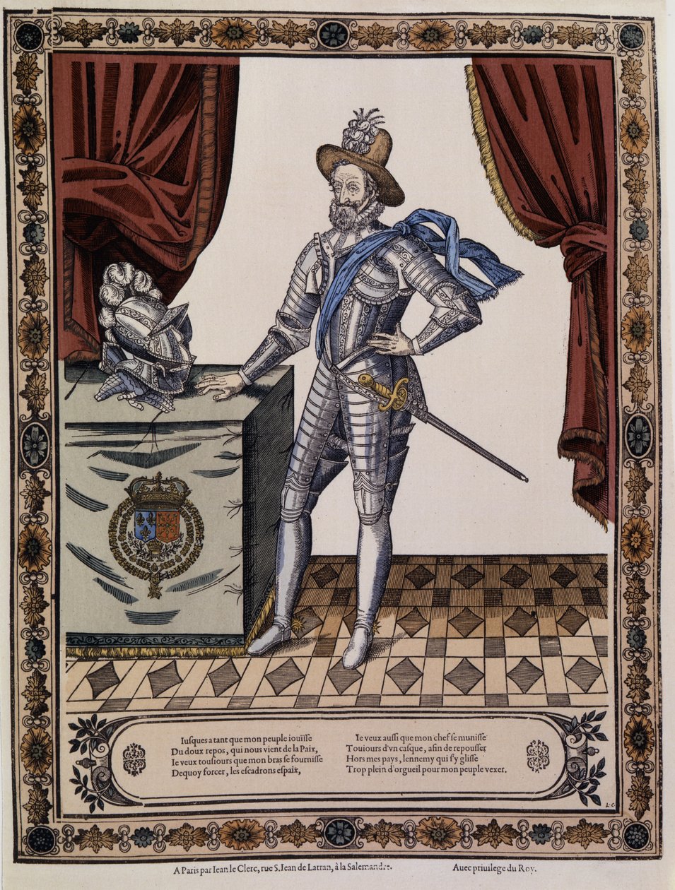 Enrico IV (1553 - 1610), Re di Francia intorno al 1600 da Unknown artist