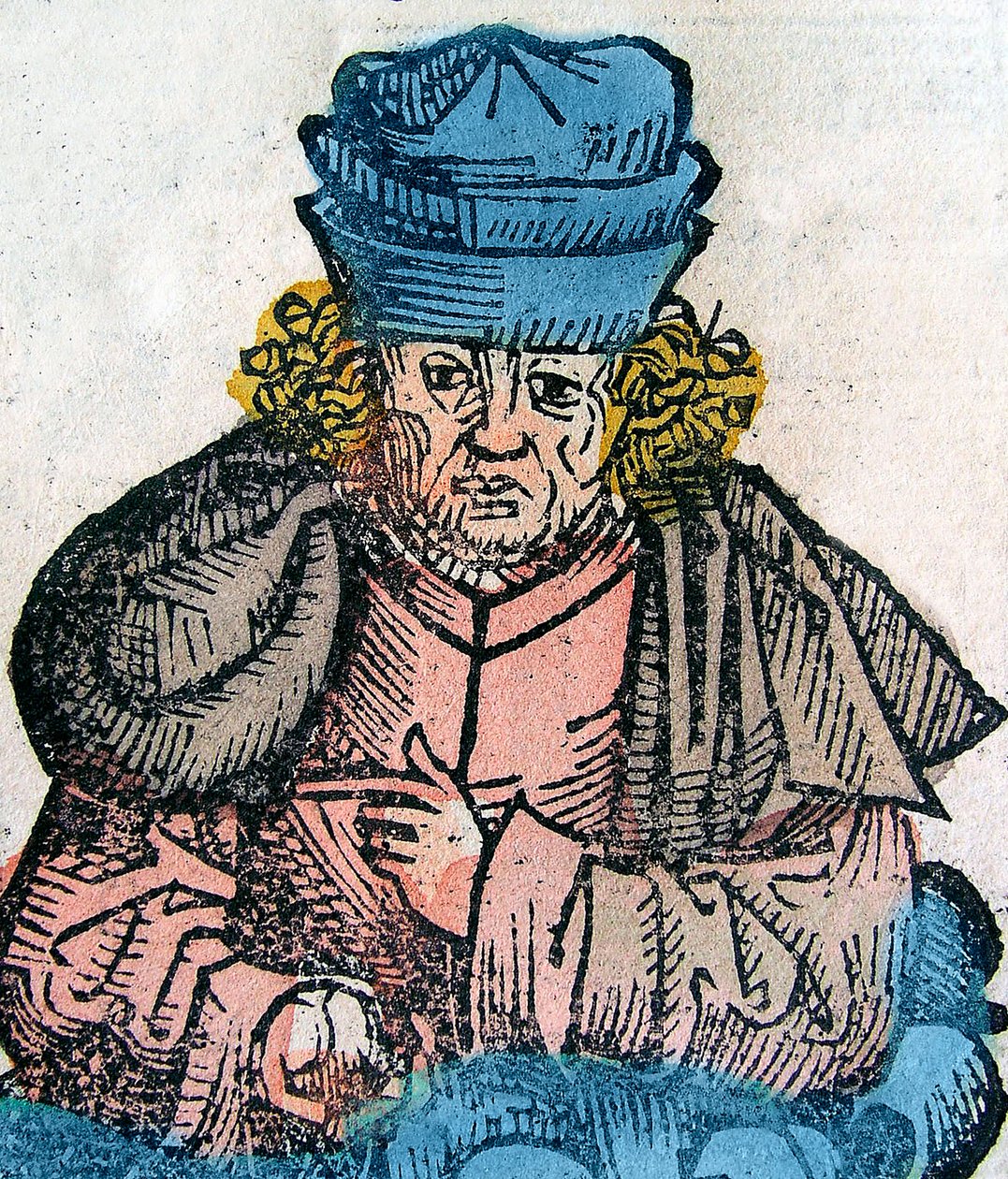 Erodoto (Herodotos, 484-425 a.C.), storico greco - Erodoto 490-425 a.C., storico greco - xilografia dalla Cronaca di Norimberga da Unknown artist