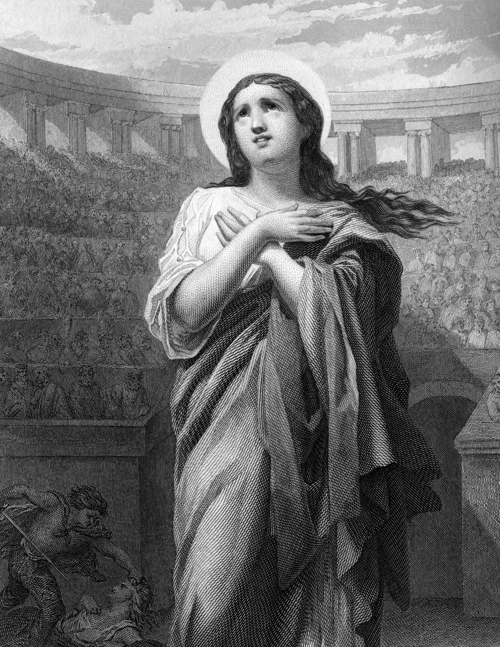 Santa Felicità. Vedova e martire romana. (II sec.) in "Le Sante Donne". 1852 da Unknown artist