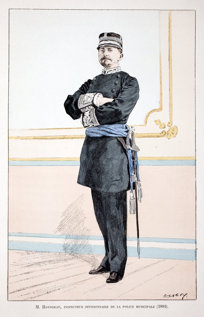 Honorat, Ispettore Divisionale della Polizia Municipale (1884) da Unknown artist