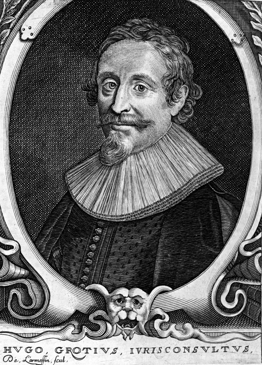 Hugo Grotius (1583-1645) (Huig de Groot), avvocato e diplomatico olandese da Unknown artist