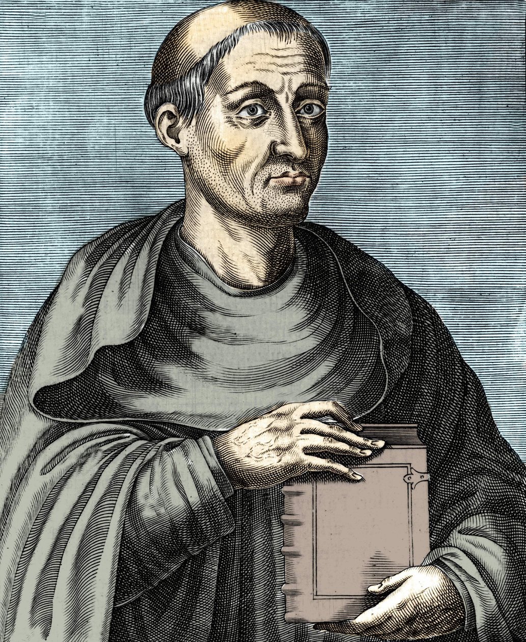 Ugo di San Vittore. Teologo e filosofo francese. XII secolo. Incisione del XVII secolo da Unknown artist