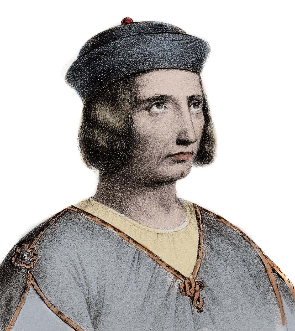 Umberto III, Conte di Savoia - Umberto III di Savoia (Umberto III di Moriana) il Beato 1136-1189 - incisione da Unknown artist