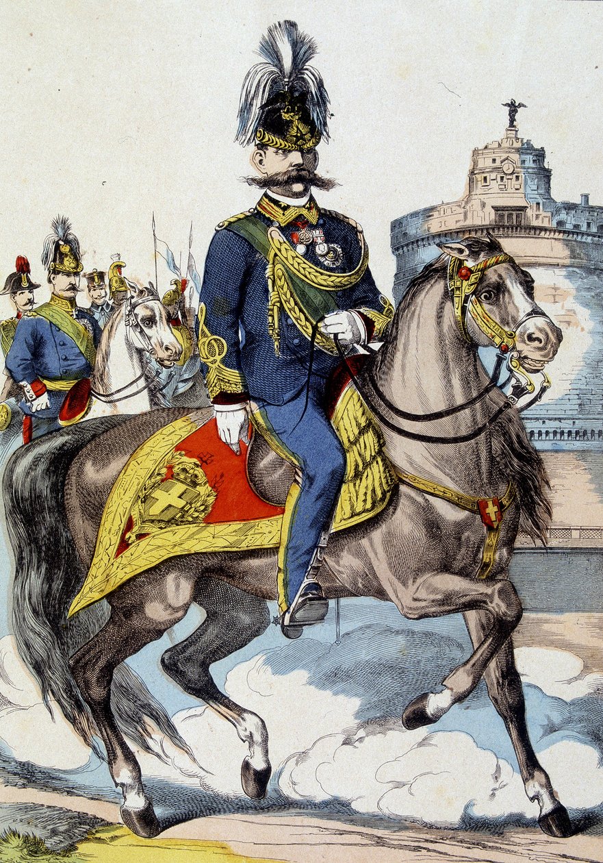 Umberto I a cavallo, Re d