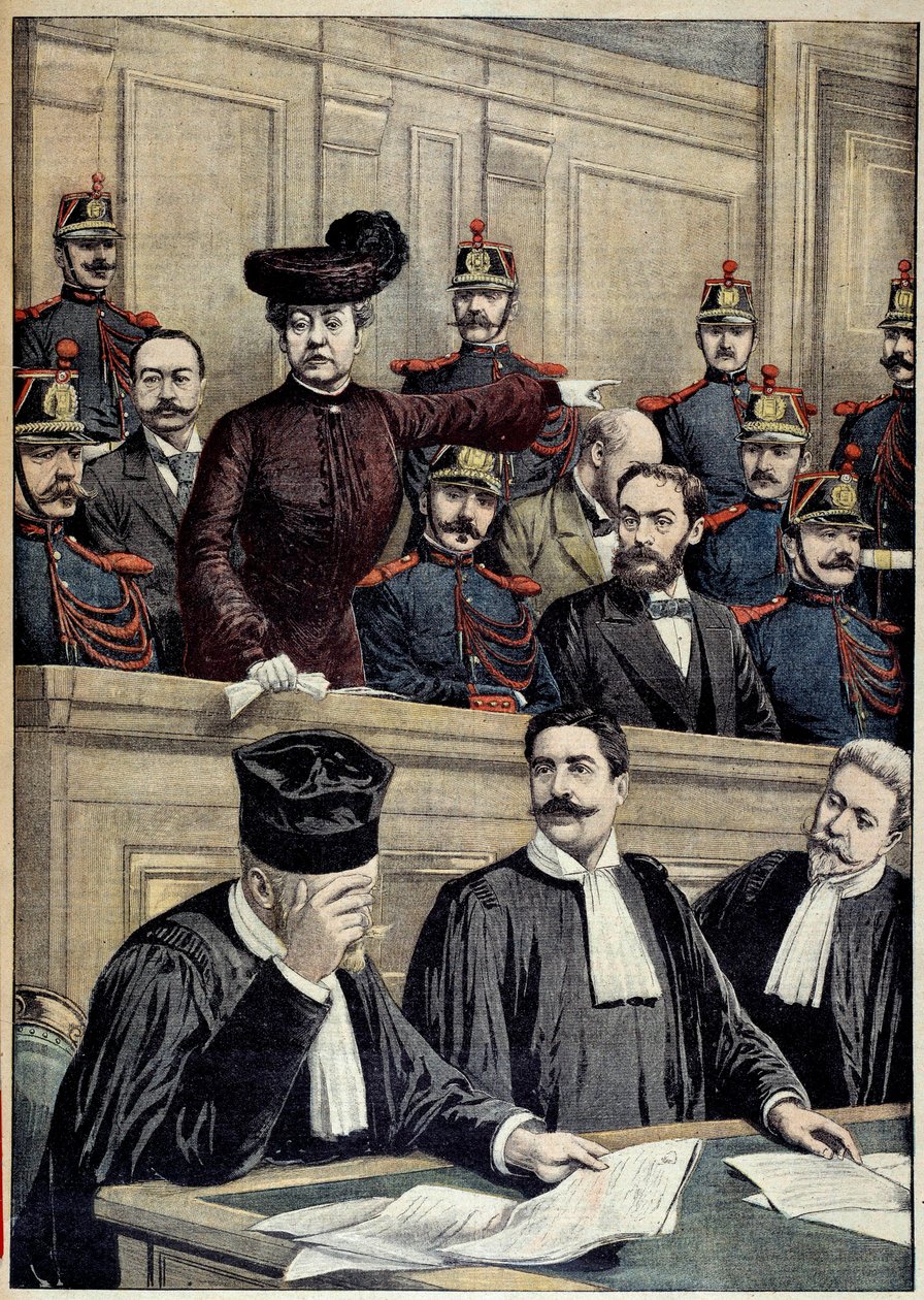 Caso Humbert: il processo di Therese Humbert (1856-1918), rappresentata da un