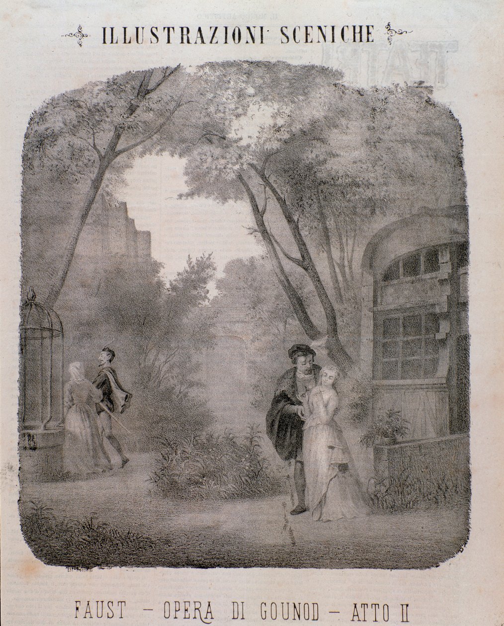 Illustrazione per il secondo atto di Faust da Unknown artist