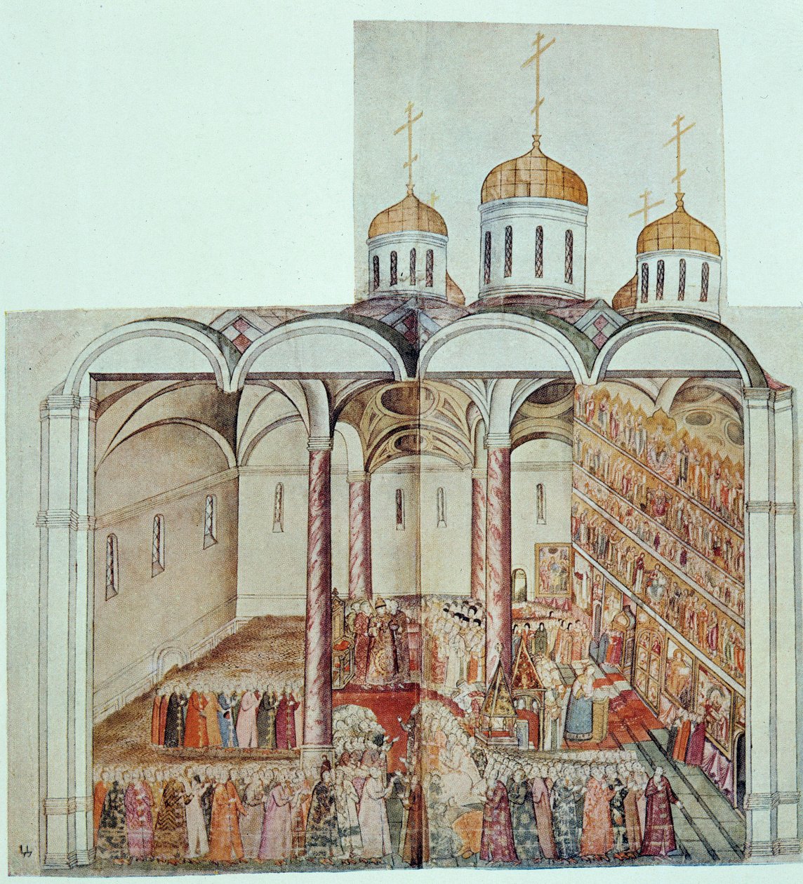 Induzione di Michele III, Zar di Russia (Mikhael Romanov) da Unknown artist