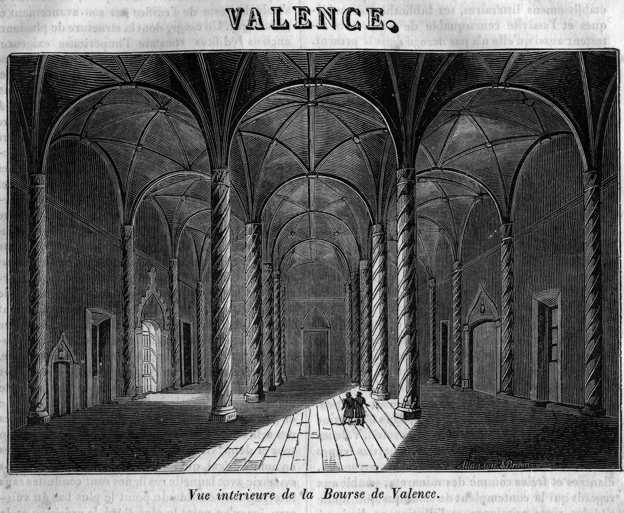 Vista interna della Borsa di Valencia nel XIX secolo da Unknown artist