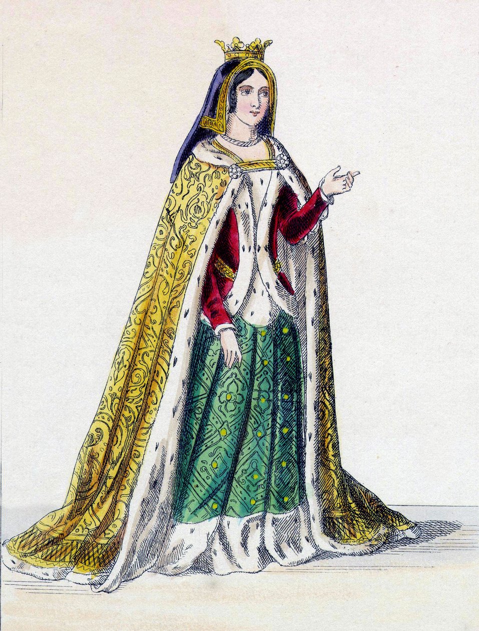 Isabella I di Castiglia, detta la Cattolica (1451-1504), regina di Castiglia da Unknown artist