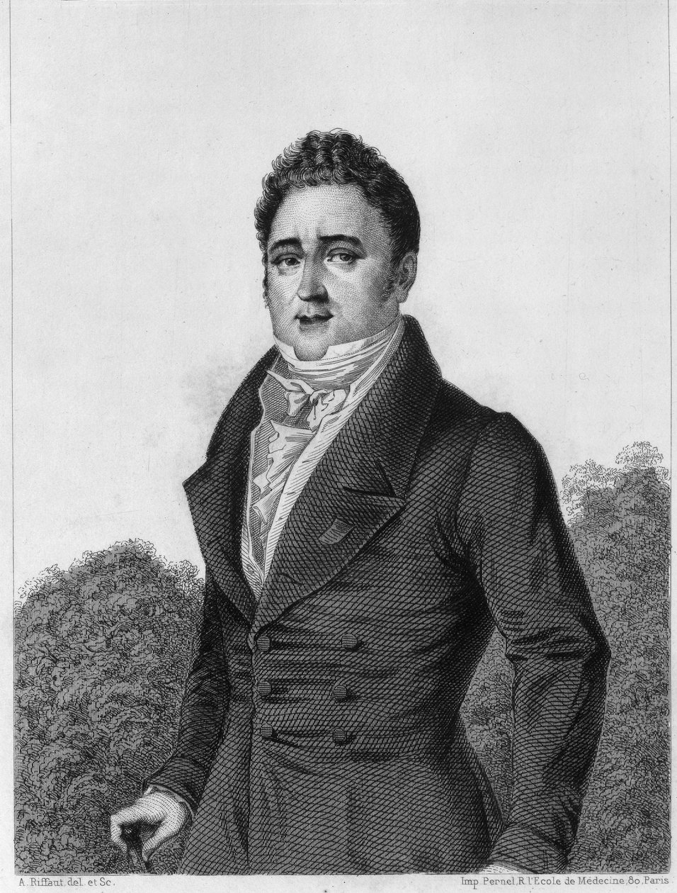 Jacques Lafitte (1767-1844), banchiere e politico francese - incisione in "Histoire de la vie politique et privée de Louis Philippe" da Unknown artist