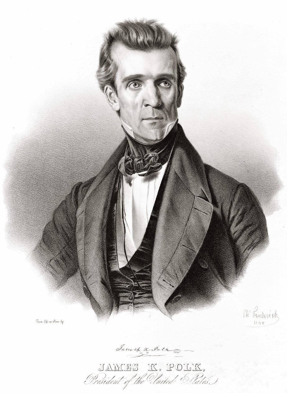 James K. Polk, Presidente degli Stati Uniti da Unknown artist