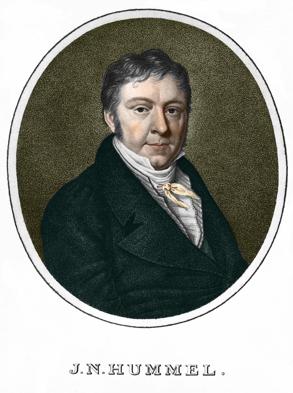 Jean Nepomucene (Jean-Nepomucene) Hummel (Johann Nepomuk Hummel) (1778-1837). Pianista e compositore austriaco da Unknown artist