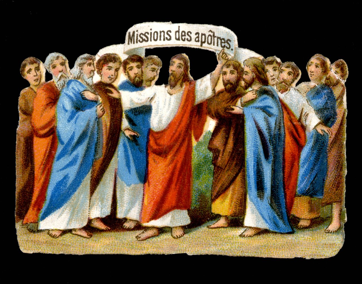 Gesù affida le loro missioni agli apostoli da Unknown artist