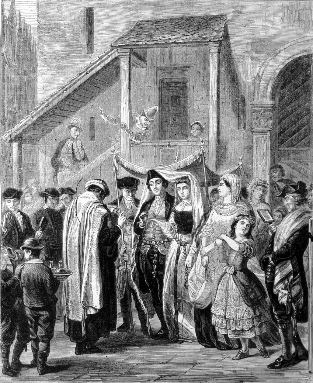 Matrimonio ebraico in Germania da Unknown artist