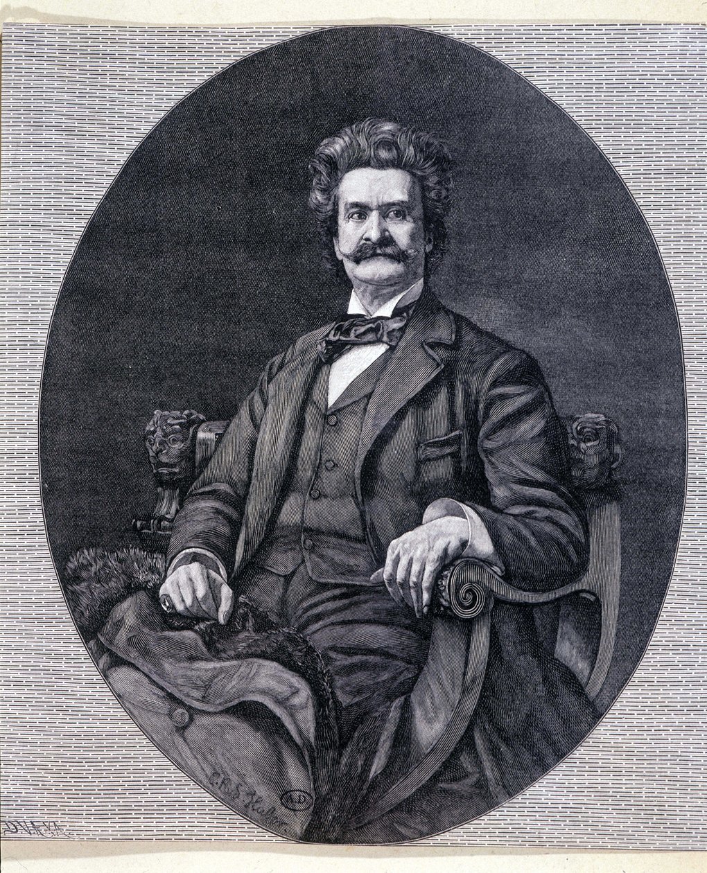 Johann II Strauss Jr., musicista austriaco da Unknown artist