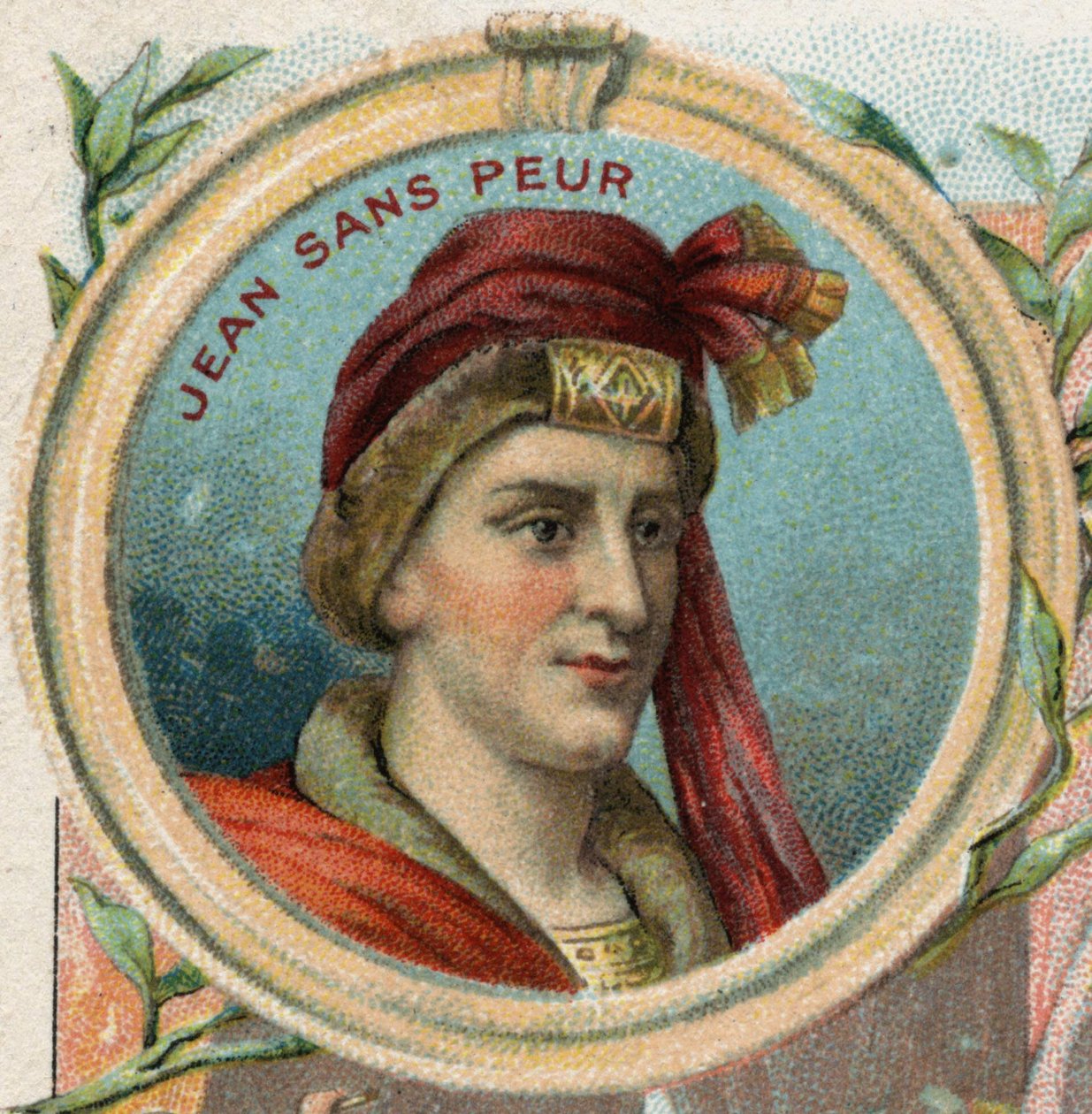 Giovanni Senza Paura, Duca di Borgogna. Cromolitografia fine XIX secolo da Unknown artist