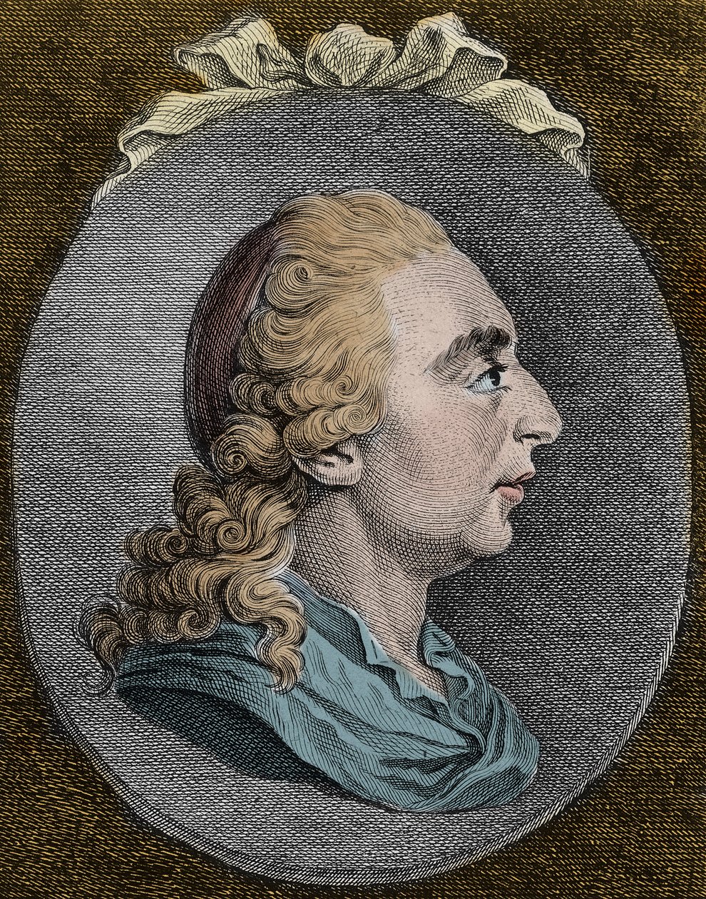 Joseph Freiherr von Sonnenfels (1732-1817) giurista e romanziere austriaco e tedesco - incisione da Unknown artist