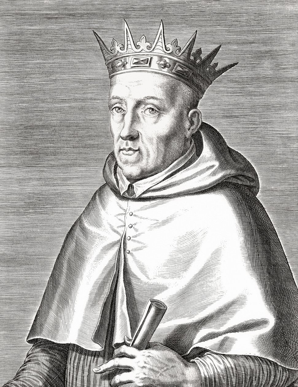Re Enrico I del Portogallo e un cardinale. Henrique I. Ritratto. da Unknown artist