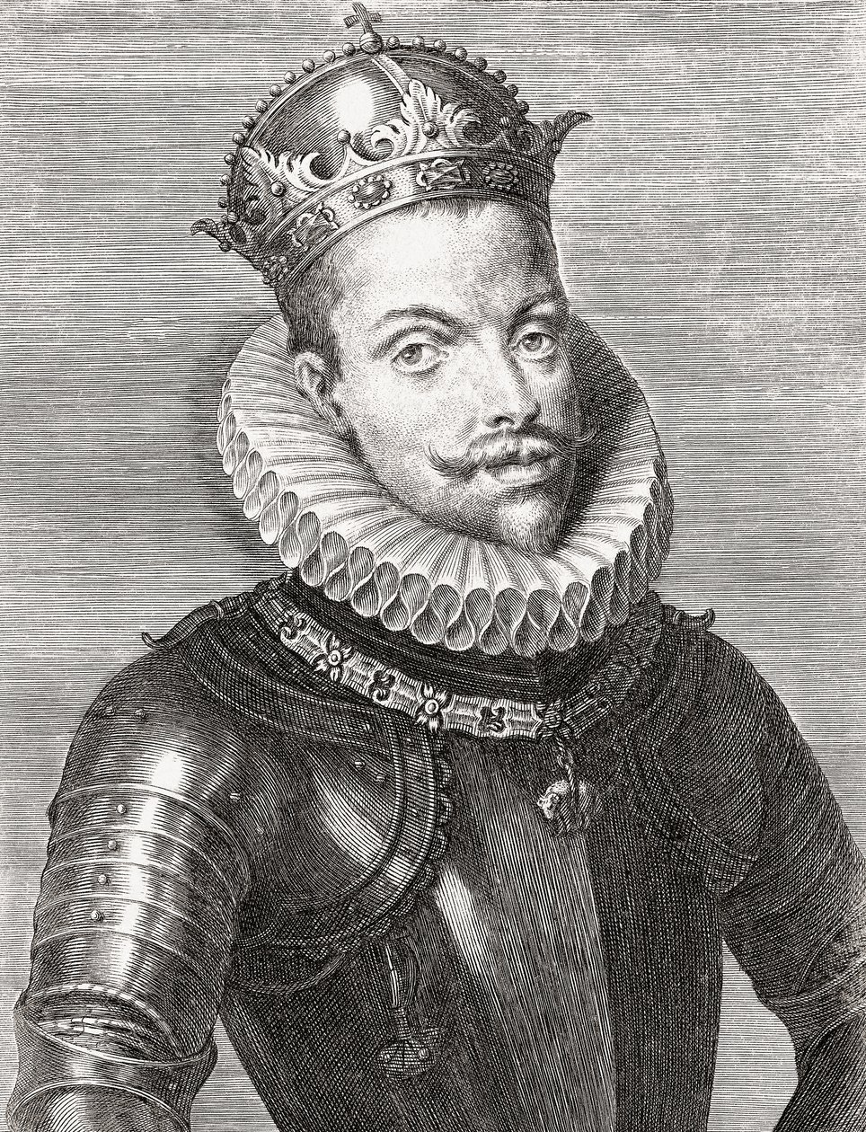 Re Filippo III di Spagna e come Filippo II, Re del Portogallo. Ritratto. da Unknown artist