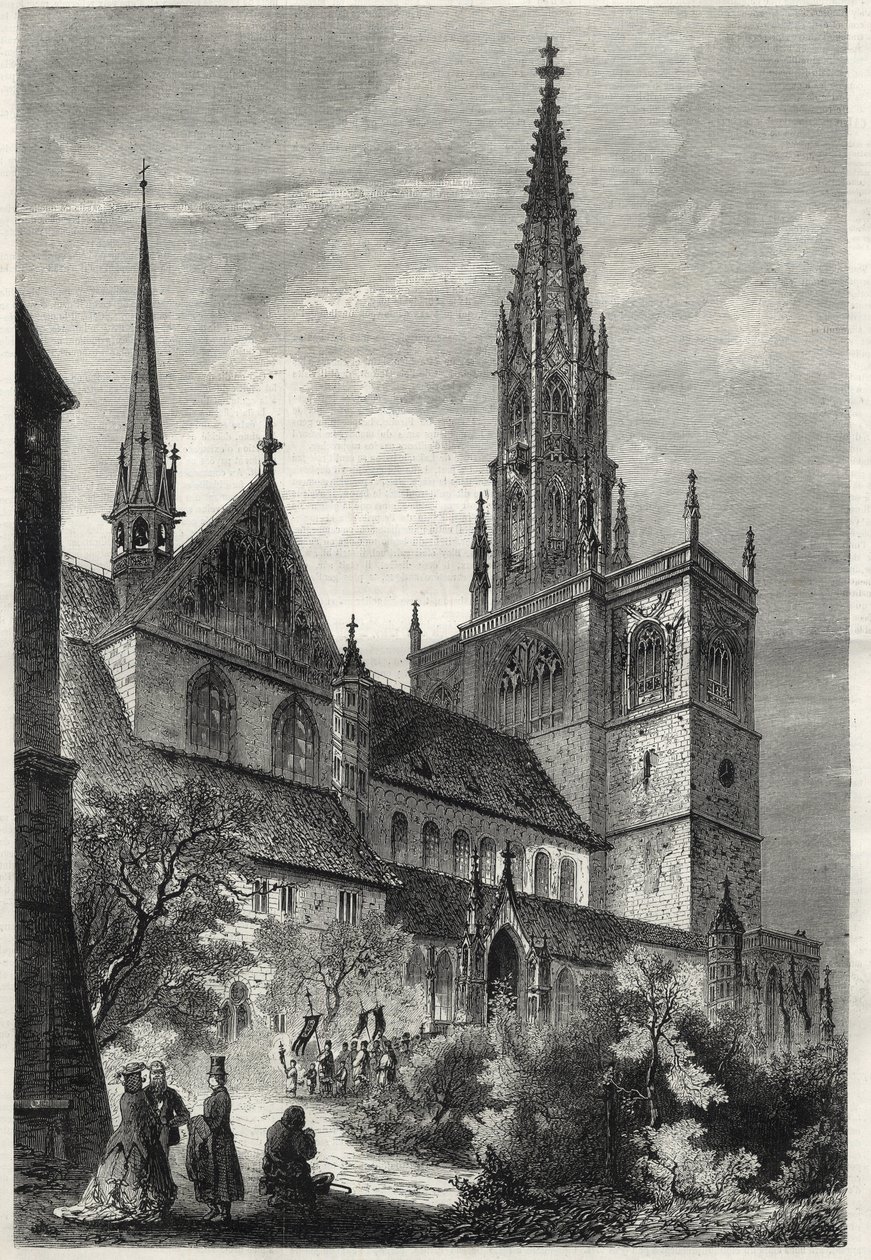 Konstanzer Münster - Il Duomo di Costanza o Cattedrale di Costanza - Germania - Cattedrale di Notre-Dame (Notre Dame) di Costanza - 1868 da Unknown artist